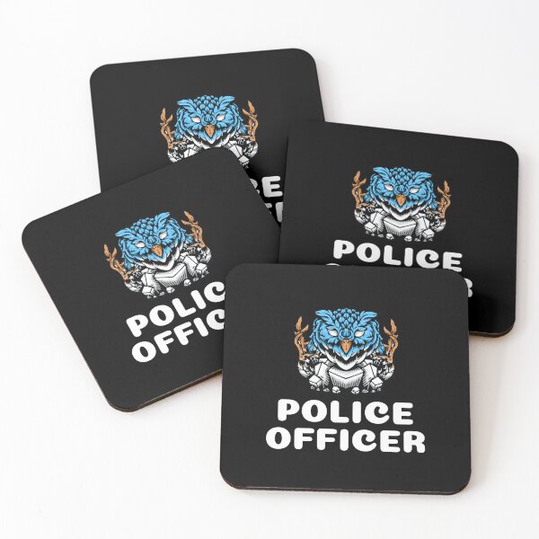 Item preview, Police Officer Design with Owl Warrior designed and sold by PRIVARSHU.
