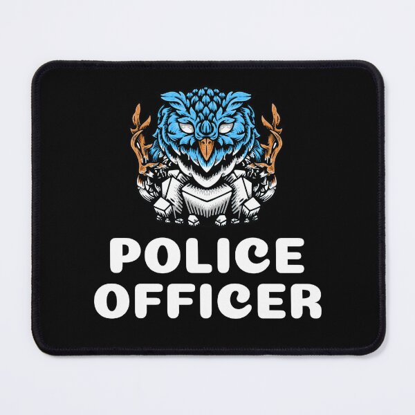 Item preview, Police Officer Design with Owl Warrior designed and sold by PRIVARSHU.