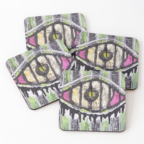 Item preview, Green stripes eye designed and sold by visualexperienc.