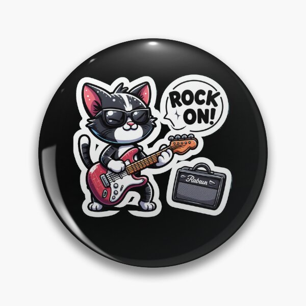 Item preview, Black cat guitarist  designed and sold by Jam3x.