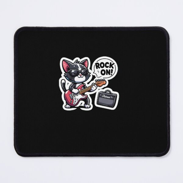 Item preview, Black cat guitarist  designed and sold by Jam3x.