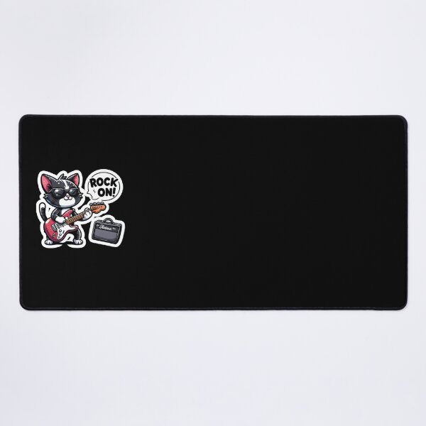 Item preview, Black cat guitarist designed and sold by Jam3x.