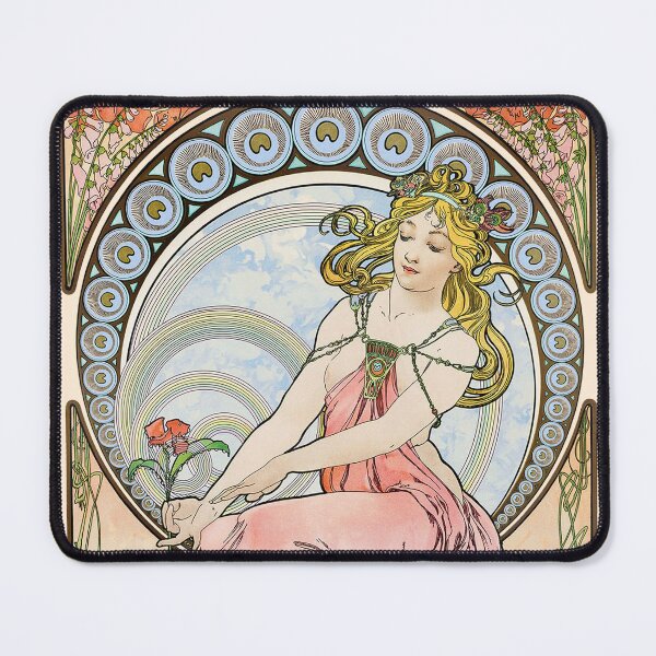Artikelvorschau, Die Künste – Malerei, von Alphonse Mucha. HOCHAUFLÖSEND entworfen und verkauft von MINDTHECHERRY.