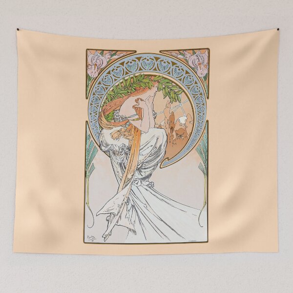 Item preview, The Arts - Poetry,  by Alphonse Mucha. HIGH DEFINITION designed and sold by MINDTHECHERRY.