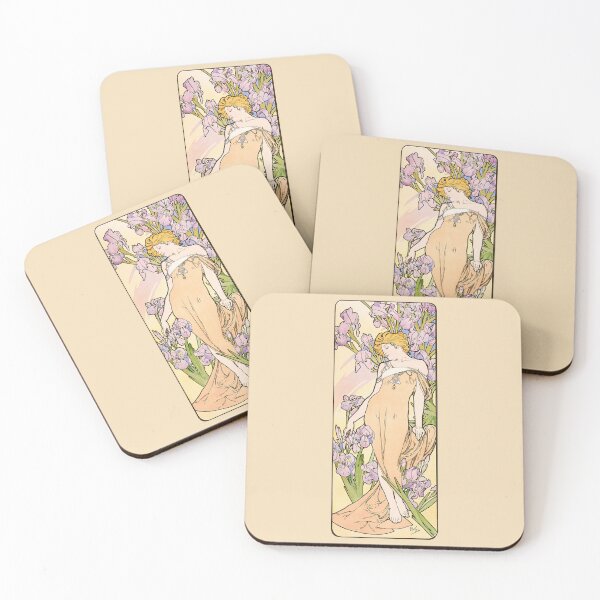 Item preview, The Flowers - Carnation,  by Alphonse Mucha. HIGH DEFINITION designed and sold by MINDTHECHERRY.