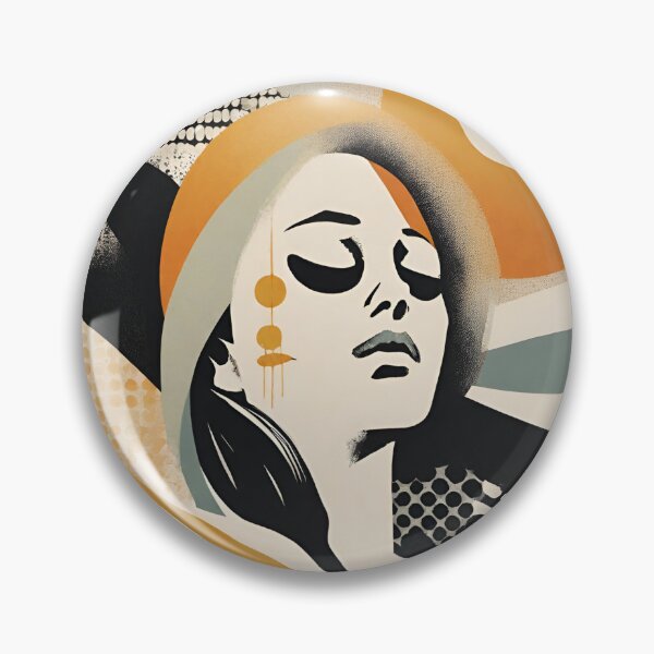 Item preview, Radiant Harmony: Girl and Sun Abstract Art designed and sold by PatternXS.