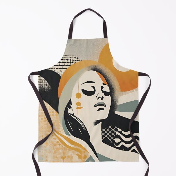 Item preview, Radiant Harmony: Girl and Sun Abstract Art designed and sold by PatternXS.