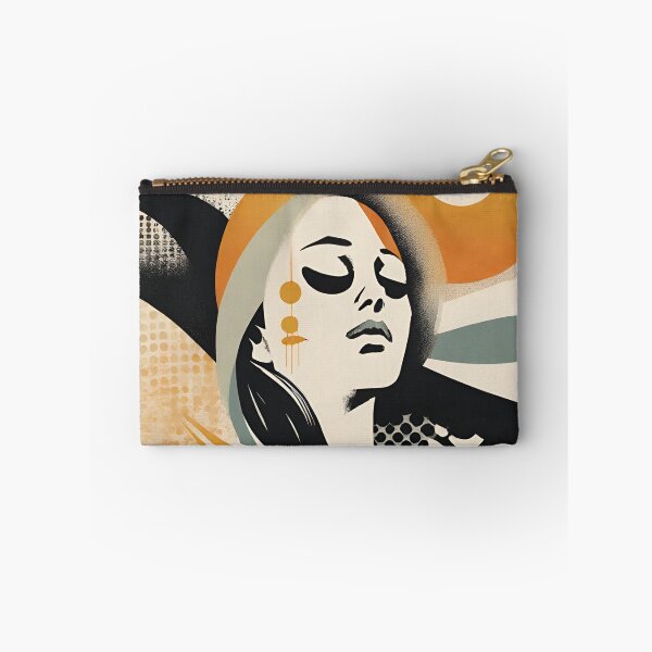 Item preview, Radiant Harmony: Girl and Sun Abstract Art designed and sold by PatternXS.