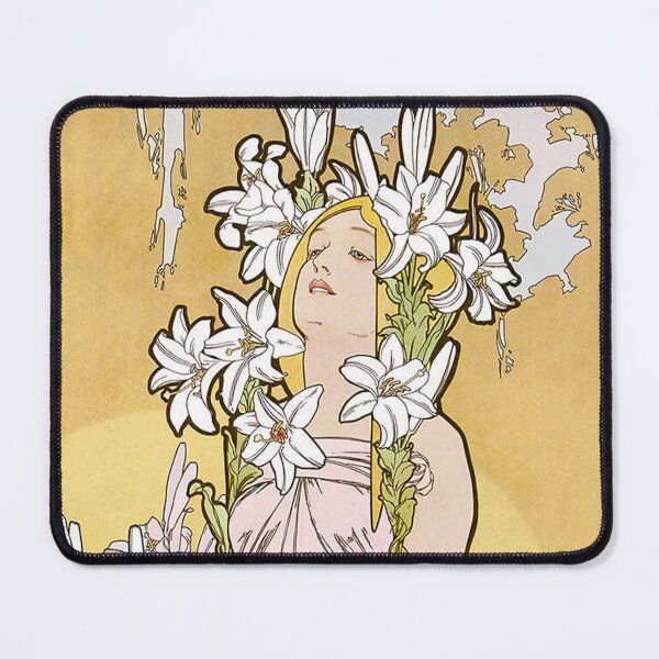 Item preview, The flowers, Lily, by Alphonse Mucha. HIGH DEFINITION designed and sold by MINDTHECHERRY.