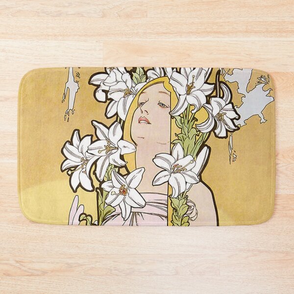 Item preview, The flowers, Lily,  by Alphonse Mucha. HIGH DEFINITION designed and sold by MINDTHECHERRY.