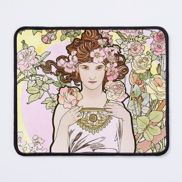 Item preview, The Flowers - Rose, by Alphonse Mucha. HIGH DEFINITION designed and sold by MINDTHECHERRY.