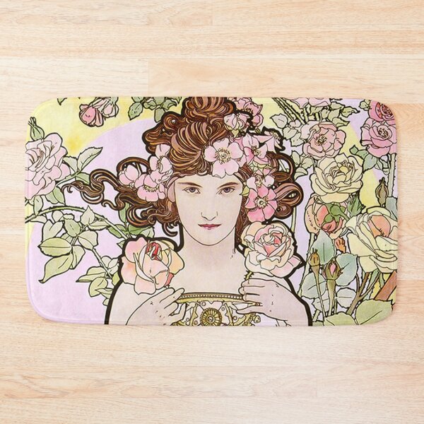 Item preview, The Flowers - Rose,  by Alphonse Mucha. HIGH DEFINITION designed and sold by MINDTHECHERRY.