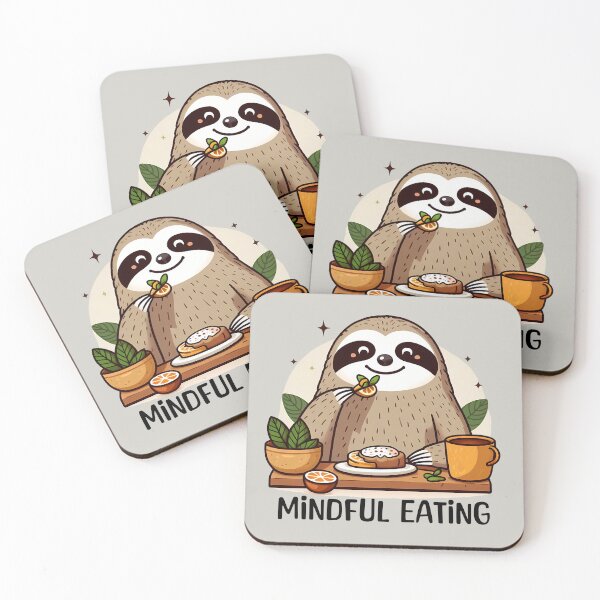 Item preview, Mindful Eating with Sloth designed and sold by Ingridpd.