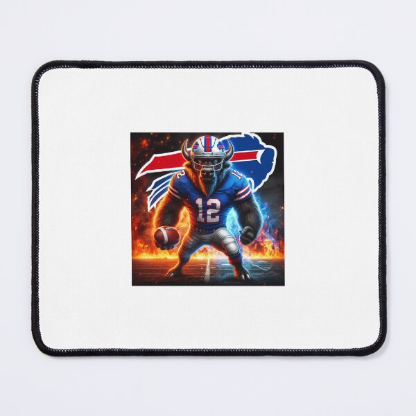Item preview, Buffalo Bills NFL Fire and Ice Mascot designed and sold by mattpap97.