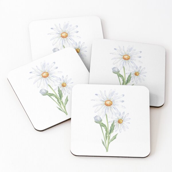 Item preview, Daisy Flowers Watercolor Drawing designed and sold by Flowersforbear.