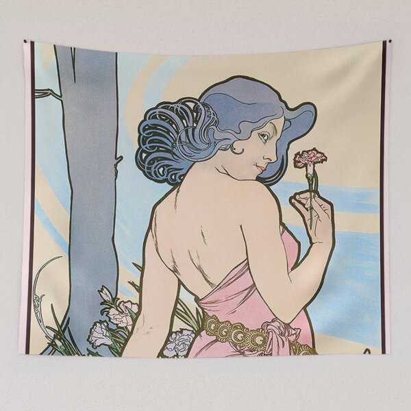 Item preview, The Flowers - Iris,  by Alphonse Mucha. HIGH DEFINITION designed and sold by MINDTHECHERRY.