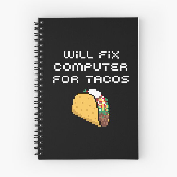 Item preview, Taco Lover's Fix: For Tacos, Will Fix Computer with a Dash of Mexican Food and Tech Support Humor designed and sold by artworkathome.