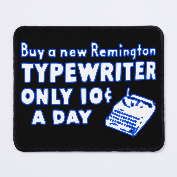Item preview, 10 CENTS Remington Typewriter Vintage Blue White designed and sold by Marni Scofidio Desi9ns.