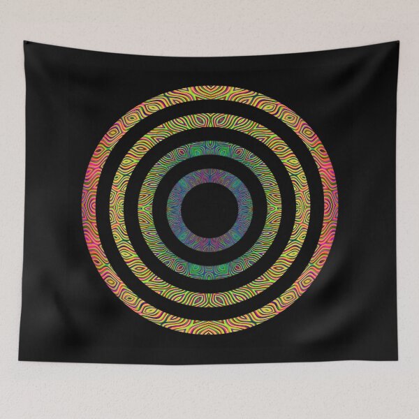 Item preview, rainbow circle abstract petals designed and sold by chambergambit.