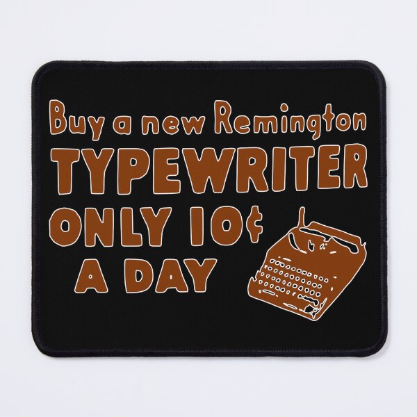 Item preview, 10 CENTS Remington Typewriter Vintage Sienna White designed and sold by Marni Scofidio Desi9ns.