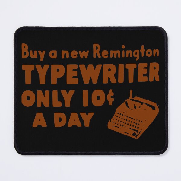 Item preview, 10 CENTS Remington Typewriter Vintage Burnt Sienna designed and sold by Marni Scofidio Desi9ns.