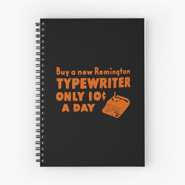 Item preview, 10 CENTS Remington Typewriter Vintage Orange designed and sold by Marni Scofidio Desi9ns.
