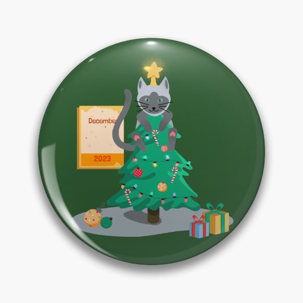 Item preview, Tango, the crowned jewel atop our festive tree, turning every day into a purr-fect celebration!  designed and sold by DoodleDots99.