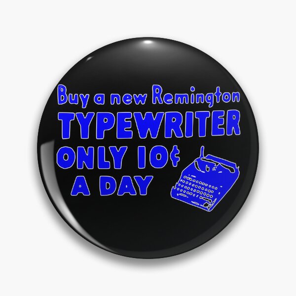 Item preview, 10 CENTS Remington Typewriter Vintage Royal Blue designed and sold by Marni Scofidio Desi9ns.