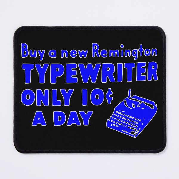 Item preview, 10 CENTS Remington Typewriter Vintage Royal Blue designed and sold by Marni Scofidio Desi9ns.