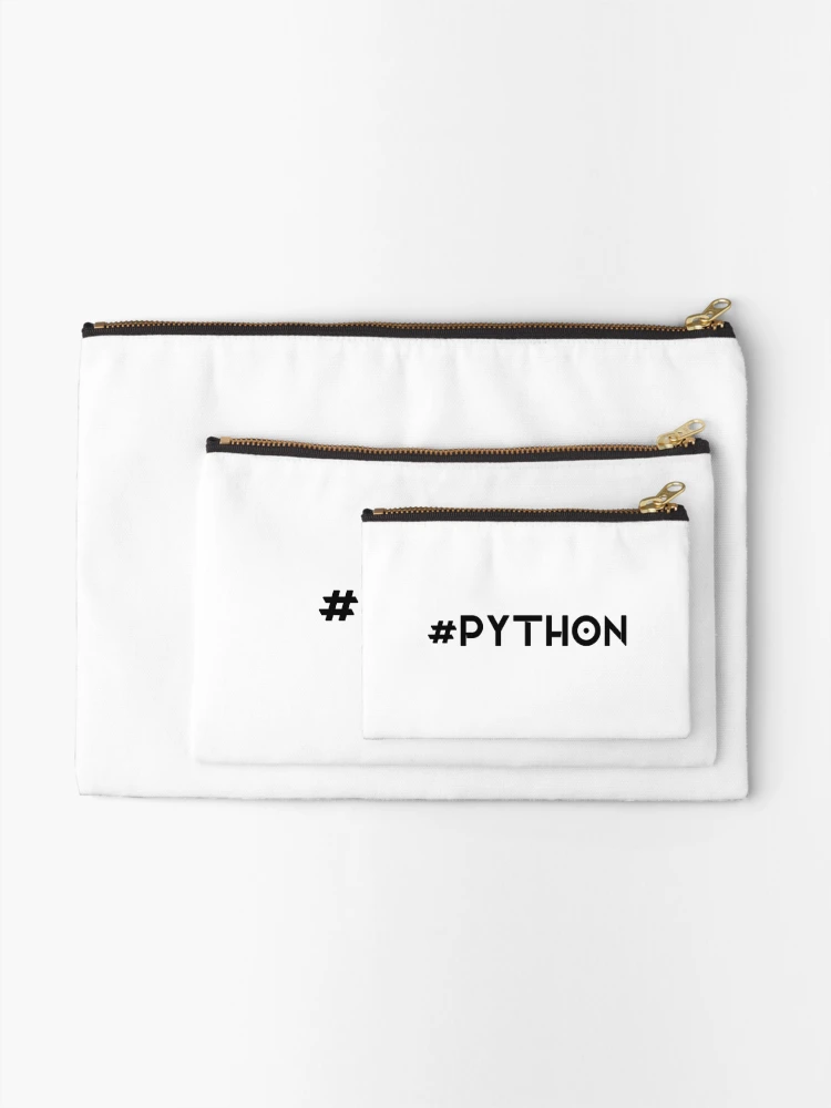 Thumbnail 2 of 4, Zipper Pouch, #python designed and sold by FunnyGrief.