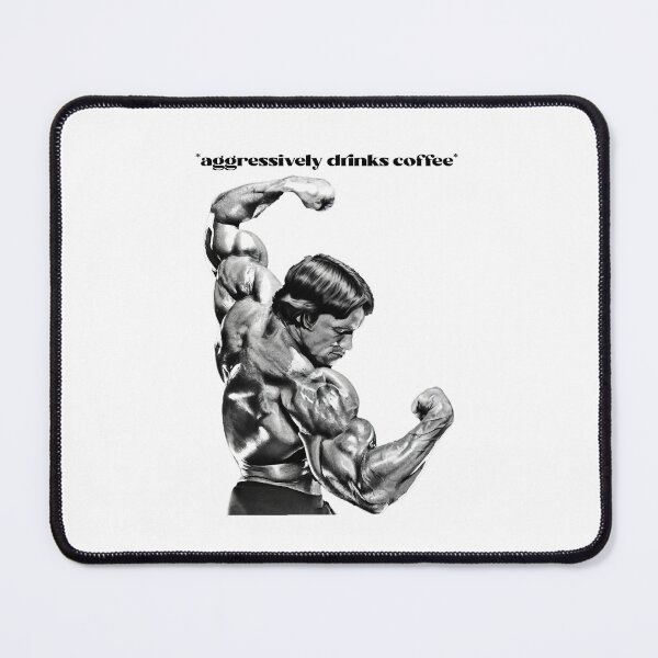 Item preview, Aggressively drinks coffee. Arnold Schwarzenegger Fan art. designed and sold by HuzaifaNaveedh.