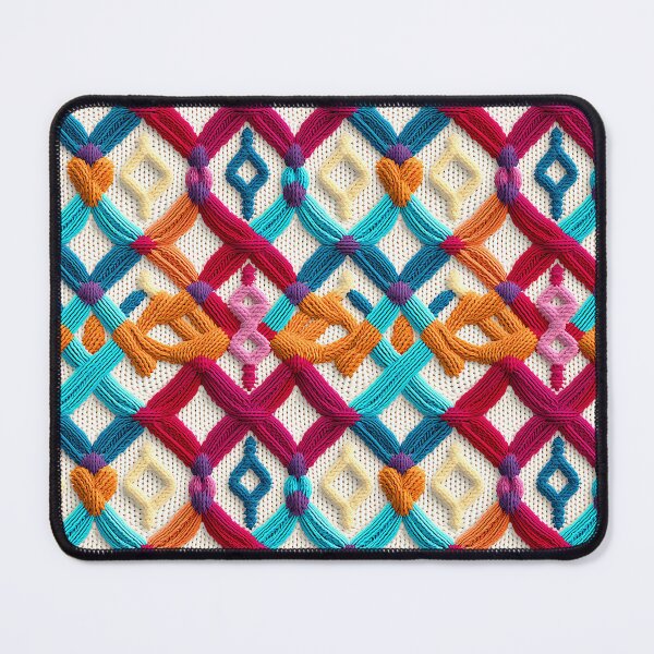 Item preview, Personalised Hand-Woven Knitted Print | Mosaic Pattern Home Decor 6  designed and sold by PaddyMcKhan.