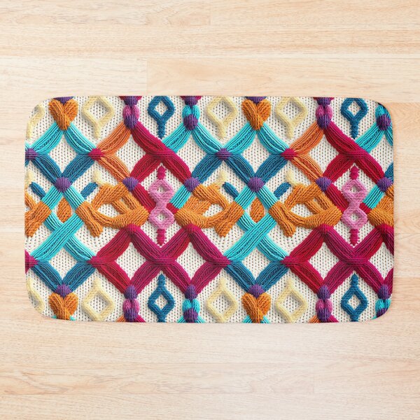 Item preview, Personalised Hand-Woven Knitted Print | Mosaic Pattern Home Decor 6  designed and sold by PaddyMcKhan.