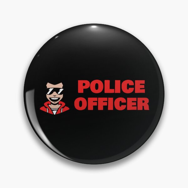 Item preview, Police Officer Design with Smiling Cool Character designed and sold by PRIVARSHU.