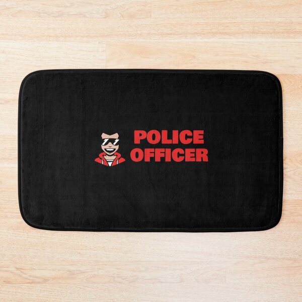 Item preview, Police Officer Design with Smiling Cool Character designed and sold by PRIVARSHU.