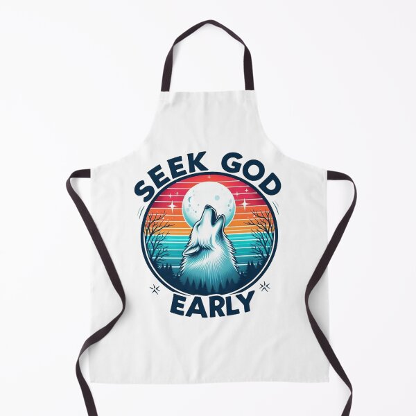 Item preview, Seek God Early, Wolf Howling At the Moon art designed and sold by Faithloveshop.