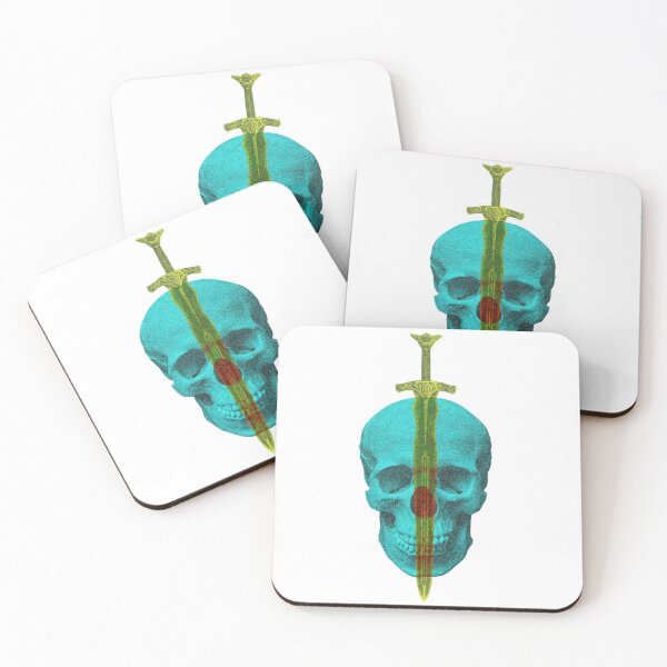 Item preview, Risograph Sowrd In Skull designed and sold by Geboking.