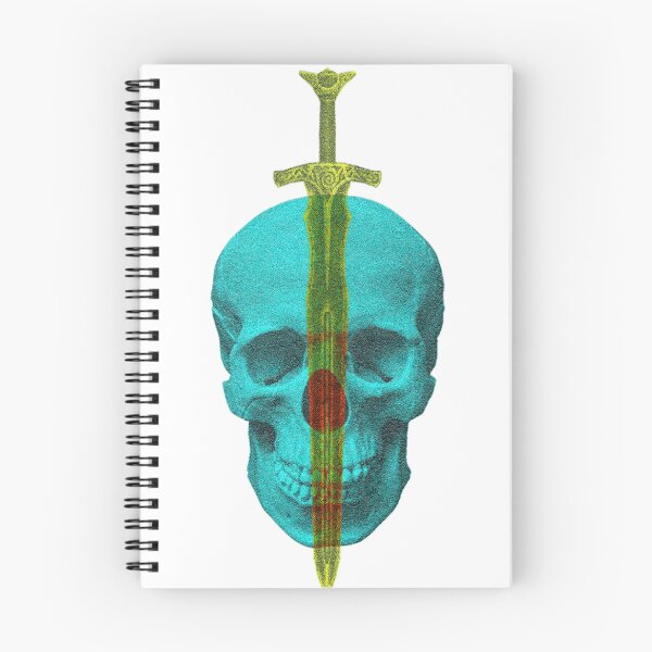 Item preview, Risograph Sowrd In Skull designed and sold by Geboking.
