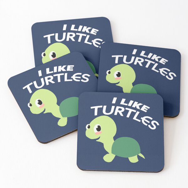 Item preview, I Like Turtles Cute Cartoon Turtle designed and sold by SubtleSplit.