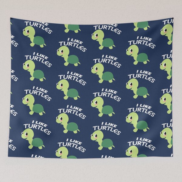 Item preview, I Like Turtles Cute Cartoon Turtle designed and sold by SubtleSplit.