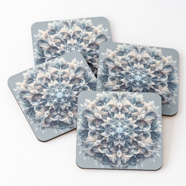 Item preview, "Frostwork Fantasy: Icy Mosaic" designed and sold by APARTAI EU.