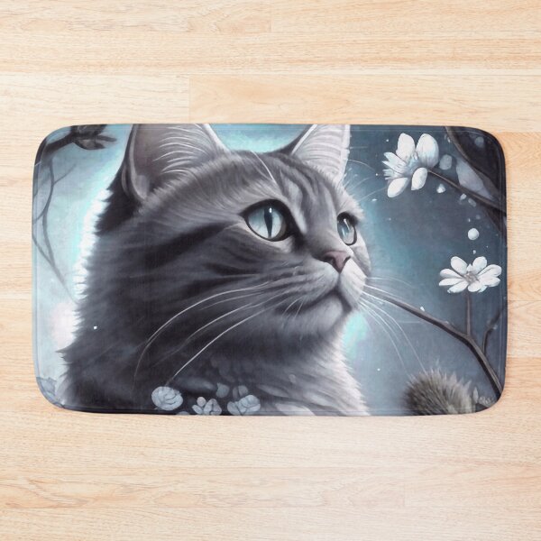 Item preview, Grey cat designed and sold by m-y-A-I-A-R-T-.