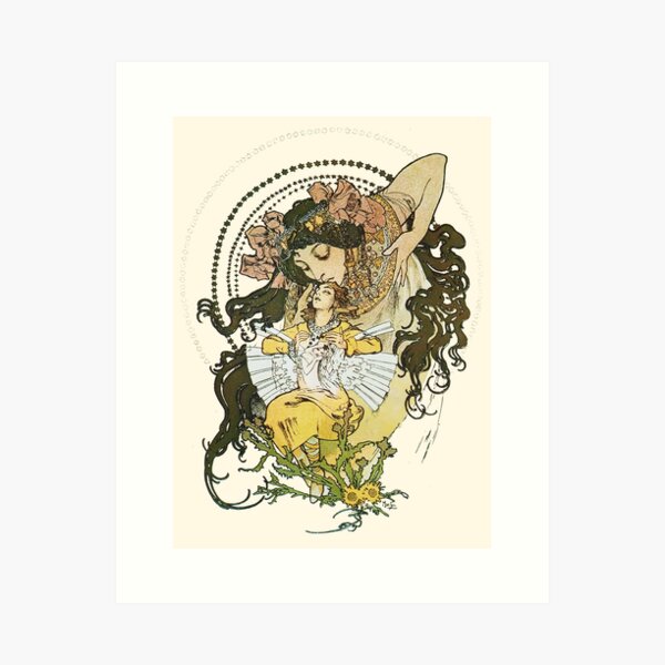Aperçu de l'œuvre Ilsee Princesse de Tripoli, par Alphonse Mucha. HAUTE DÉFINITION créée et vendue par MINDTHECHERRY.