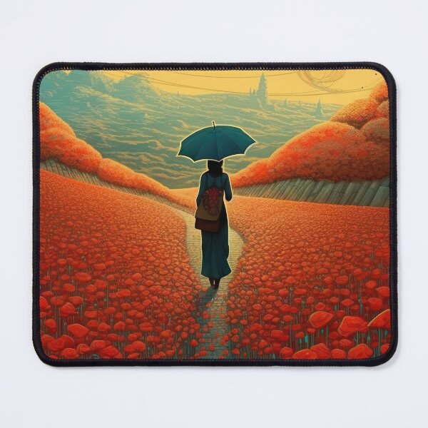 Item preview, Sunset Over Poppy Field (Variation)  designed and sold by OccultDreams.