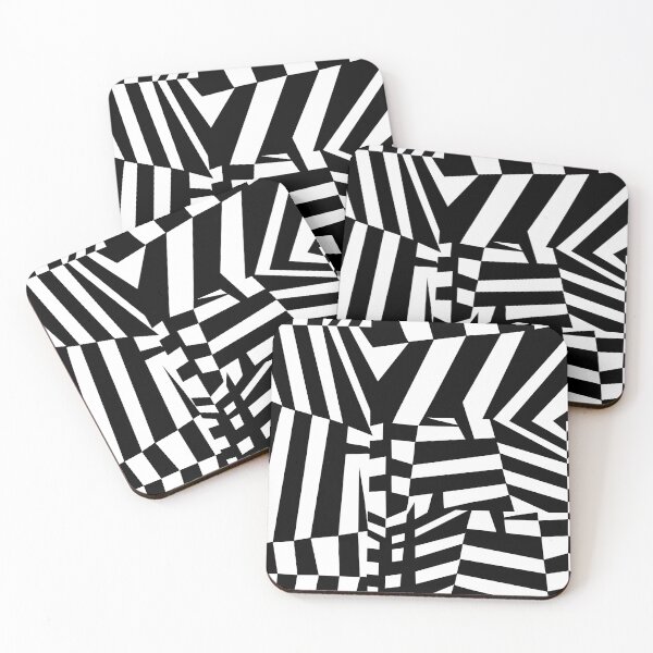 Item preview, razzle dazzle camouflage pattern black and white designed and sold by LP-agent.