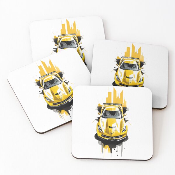 Item preview, Corvette C7 Yellow Ink designed and sold by DecarYourself.