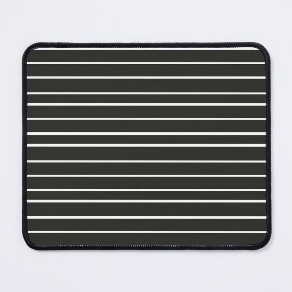 Item preview, Black White Horizontal Stripes Minimalist Decor designed and sold by Nisha Prabhu.