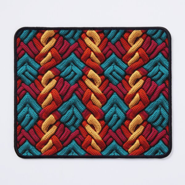 Item preview, Personalised Hand-Woven Knitted Print | Mosaic Pattern Home Decor 1 designed and sold by PaddyMcKhan.