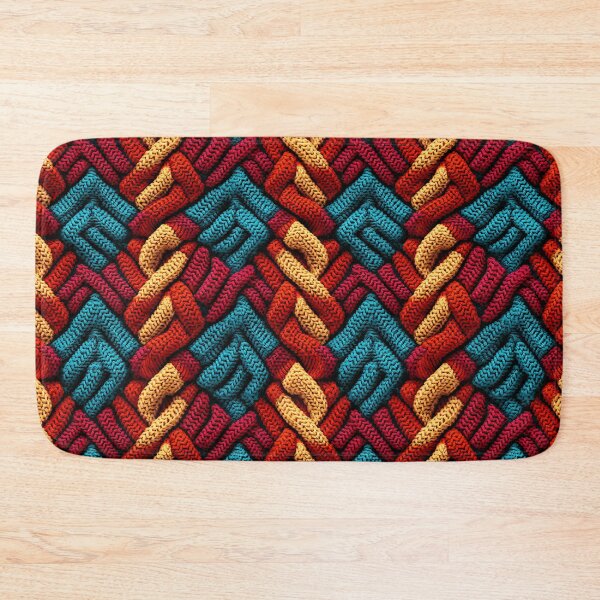 Item preview, Personalised Hand-Woven Knitted Print | Mosaic Pattern Home Decor 1 designed and sold by PaddyMcKhan.