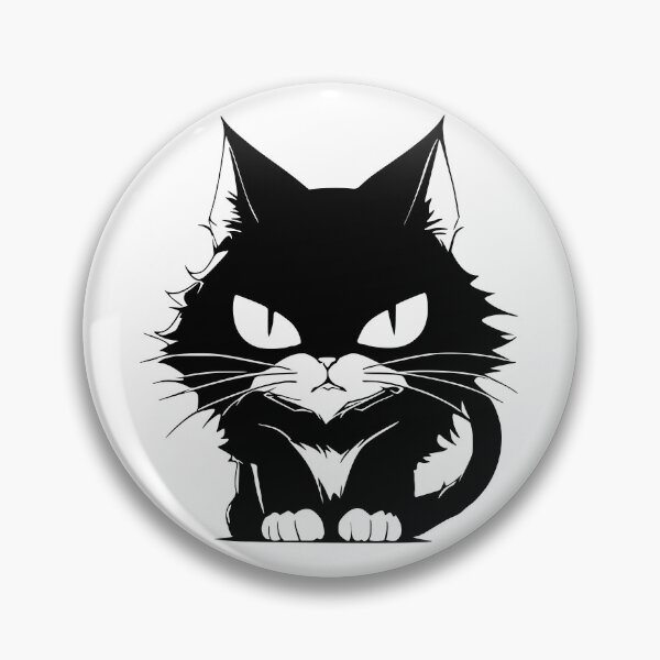 Item preview, Angry Black Cat designed and sold by LionessLove.